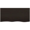 Vonios stalviršis, tamsiai rudas, 100x50x(2-6)cm, mediena