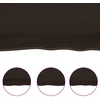 Vonios stalviršis, tamsiai rudas, 120x40x(2-6)cm, mediena