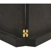 Vonios stalviršis, tamsiai rudas, 120x50x(2-6)cm, mediena