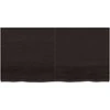 Vonios stalviršis, tamsiai rudas, 120x60x(2-4)cm, mediena