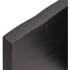 Vonios stalviršis, tamsiai rudas, 140x50x(2-4) cm, mediena