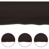 Vonios stalviršis, tamsiai rudas, 80x60x(2-6)cm, mediena