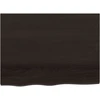 Vonios stalviršis, tamsiai rudas, 80x60x(2-6)cm, mediena