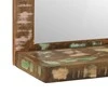 Vonios veidrodis Ruda 50 x 22 x 70 cm Kietas atkurtas medis