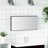 Veidrodis juoda ąžuolo 80 x 37 cm Stiklas ir inžinerinė mediena