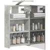 Vonios veidrodžio spinta Betono pilka 30 x 10,5 x 50 cm