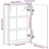 Vonios veidrodžio spinta Betono pilka 43 x 11,5 x 60,5 cm
