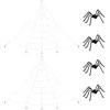 Helovino voro dekoracija su voratinkliais 4 pcs Juoda ir balta