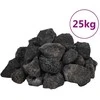 Vulkaninės uolienos, juodos spalvos, 25kg, 3–5cm