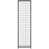 Vyno laikiklis 95 buteliams, juodas, 54x18x200cm, kalta geležis