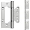 Vyrius 4 vnt. 100 x 75 x 13 mm Sidabrinė Plienas