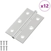 Vyrius Paprastas 12 vnt. Sidabrinė 58 x 35 x 1 mm Plienas