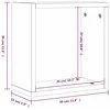 Wall Cube lentynos 2 vnt Pilka Sonoma 30x15x30 cm