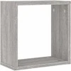 Wall Cube lentynos 2 vnt Pilka Sonoma 30x15x30 cm
