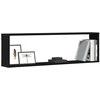 Wall Cube lentynos 4 vnt Juodas ąžuolas 100x15x30 cm
