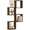 Wall Cube Lentynos 4 vnt Rudas ąžuolas 30x15x30 cm