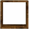 Wall Cube lentynos 4 vnt Rūkytas ąžuolas 30x15x30 cm