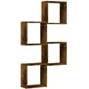 Wall Cube lentynos 4 vnt Rūkytas ąžuolas 30x15x30 cm