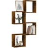 Wall Cube lentynos 4 vnt Rūkytas ąžuolas 30x15x30 cm