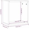 Wall Cube lentynos 4 vnt Rūkytas ąžuolas 30x15x30 cm