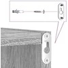 Wall Cube lentynos 6 vnt Pilka Sonoma 30x15x30 cm