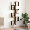 Wall Cube Lentynos 6 vnt Rudas ąžuolas 30x15x30 cm