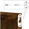 Wall Cube lentynos 6 vnt Rūkytas ąžuolas 30x15x30 cm