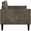 XL fotelis Tamsiai pilka Dirbtinė suedė oda