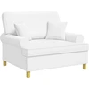 Fotelis XXL Armchair with Cushions Balta Audinys