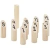 Žaidimo Number Kubb rinkinys su krepšiu, 13 dalių, pušis