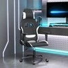 Žaidimų kėdė, juodos ir baltos spalvos, audinys