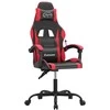 Žaidimų kėdė, juodos ir raudonos spalvos, dirbtinė oda