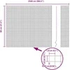Suvirinto vielos tvoros 2500 x 80 cm Žalia