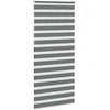 Zebrinės žaliuzės, tamsiai pilkos, 115x230 cm, audinys, plotis 110,9 cm, poliesteris