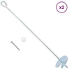 Žemės inkaras 2 pcs Sidabrinė Ø10 x 60 cm Cinkuotas metalas