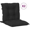Žemintaško kėdžių pagalvėlės rinkinys 2 pcs Melanas Juodas