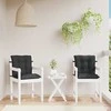 Žemintaško kėdžių pagalvėlės rinkinys 2 pcs Melanas Juodas