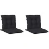 Žemintaško kėdžių pagalvėlės rinkinys 2 pcs Melanas Juodas