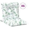 Lauko pagalvė 6 pcs Balta 100 x 50 x 7 cm Audinys