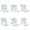 Lauko pagalvė 6 pcs Balta 100 x 50 x 7 cm Audinys