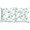 Lauko pagalvė 6 pcs Balta 100 x 50 x 7 cm Audinys