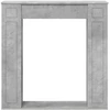 Židinio rėmas Betono pilka 100 x 20 x 100 cm Apdirbta mediena