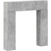 Židinio rėmas Betono pilka 102 x 18 x 100,5 cm Apdirbta mediena