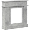 Židinio rėmas Betono pilka 102 x 26 x 100 cm Apdirbta mediena