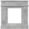 Židinio rėmas Betono pilka 102 x 26 x 100 cm Apdirbta mediena