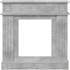 Židinio rėmas Betono pilka 102 x 26 x 100 cm Apdirbta mediena