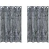 Aksominio tipo užuolaidos 2 pcs Sidabrinė Pilka 175 x 140 cm
