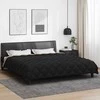 Žiemos antklodė Juoda ir taupe 200 x 220 cm Mikropluoštas
