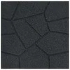 Žingsnių akmuo 6 pcs Juodas 40,5 x 40,5 x 2 cm Guma