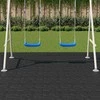 Žingsnių akmuo 6 pcs Juodas 40,5 x 40,5 x 2 cm Guma